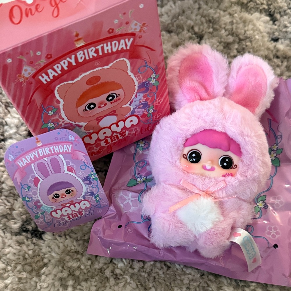 YaYa!! She’s a bunny! 🐰 with a body!  Happy Birthday series! 🎂 One year old! 💕